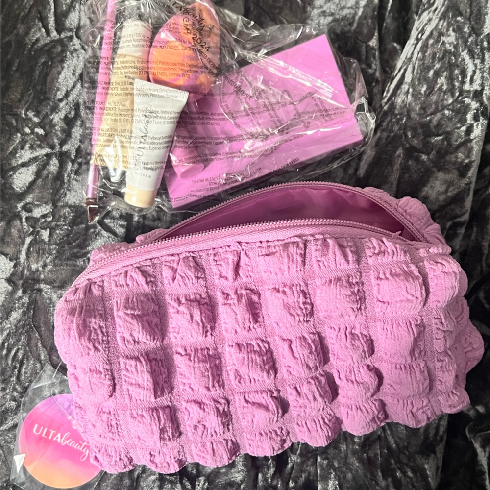 NEW Ulta cosmetic bag with cosmetics